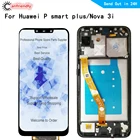 ЖК-дисплей 6,3 дюйма для Huawei Nova 3i  P Smart Plus, INE-LX1 L21 LX2, ЖК-дисплей с сенсорной панелью, дигитайзер с рамкой в сборе