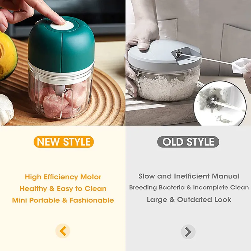 Беспроводной Электрический чесночный бытовой портативный аппарат миниатюрная