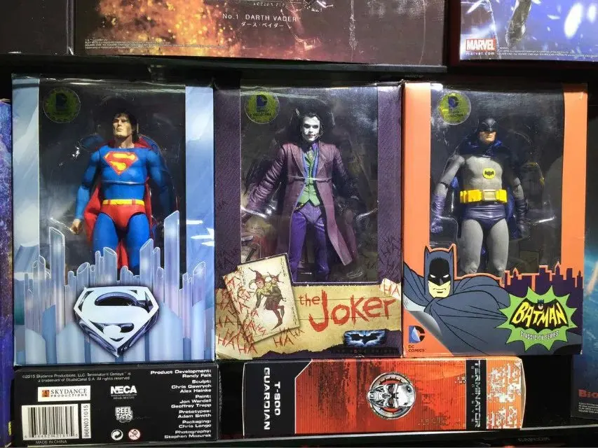 Фильм NECA Harley Quinn Jpker Бэтмен Супермен соединение из ПВХ подвижные фигурки