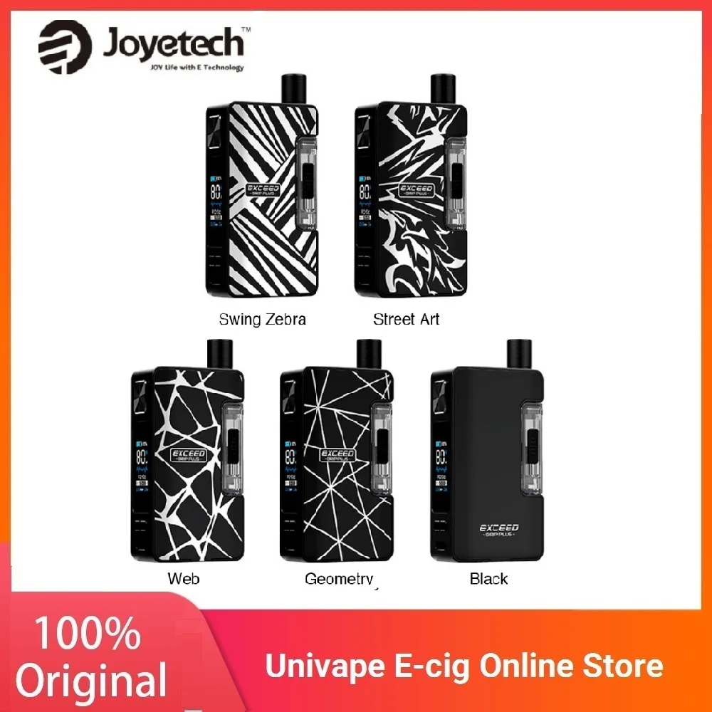 Оригинал Joyetech Exceed Grip Plus 80 Вт AIO Kit fit EZ RBA катушка питается от одного аккумулятора