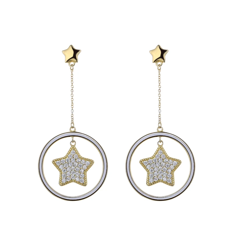 

FAHMI Original Design 2021 New Style 100% 925 Sterling Silver All-Match Personality Exquisite Women's Earrings