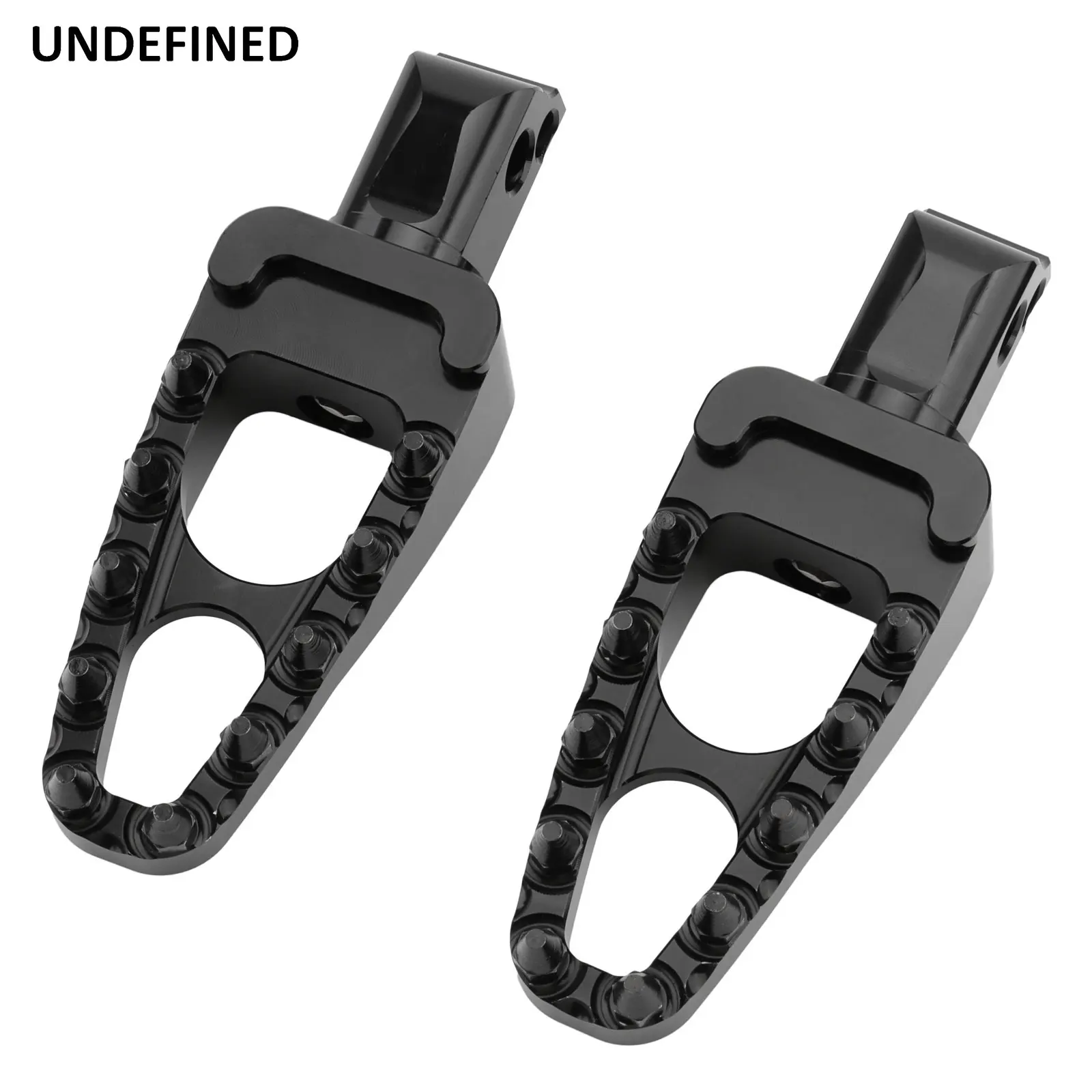 Широкие колышки для ног MX мотоциклетные черная подножка с шипами Harley Softail FatBoy