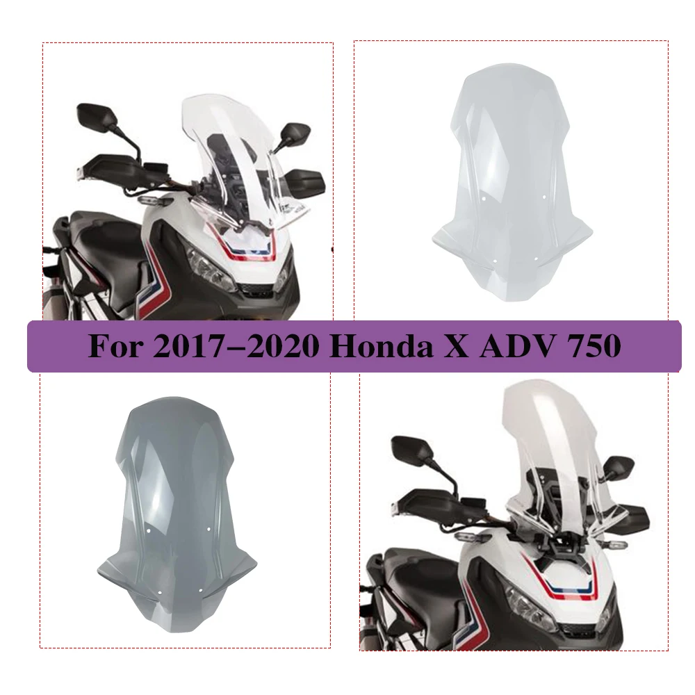 

For Honda X adv 750 Windshield 2017 2018 2019 XADV 750 Windscreen Flyscreen XADV750 Parts Wind Deflector Motorcycle Accessories
