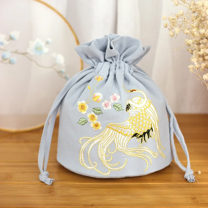 Китайская сказочная сумка Hanfu с вышивкой Женский Ретро Кошелек для монет женский