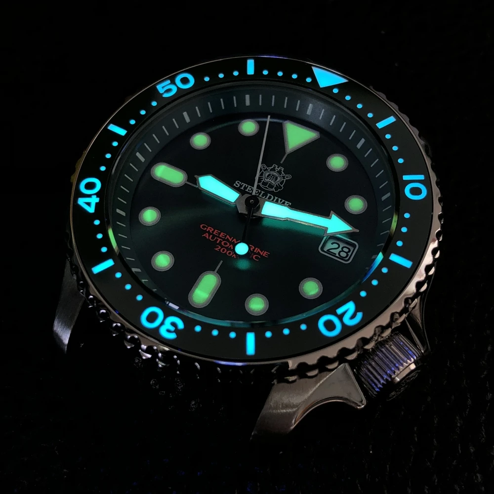 Сталь погружения 1996 Япония skx007 маленькое ушко 316L Нержавеющая сталь подводные