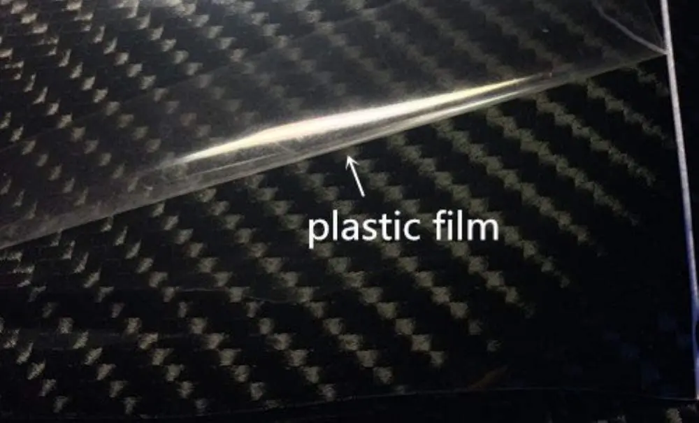 Виниловая пленка 6D из черного углеродного волокна без пузырьков с высоким