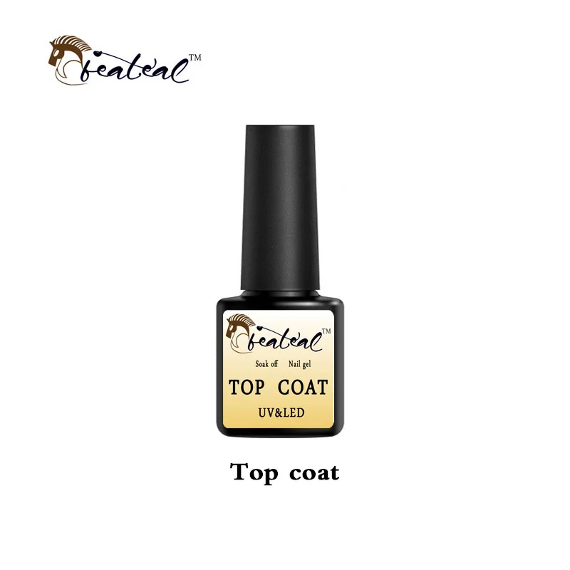 Матовый УФ-гель для ногтей Soak Off Vernis Полупостоянный гель лак Lucky матовый лак верхнее покрытие Чистящая основа и верхний клей - Цвет: Top