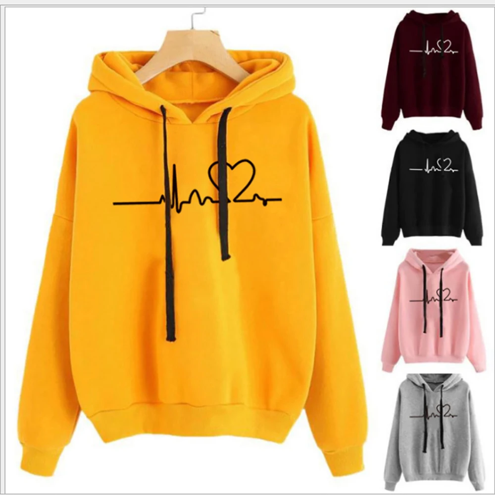 

Casual Sweater Women's Super Dalian Hoodie 2021 Women's Pullover Street Loose Hoodie Hip Hop Basic Hoodie