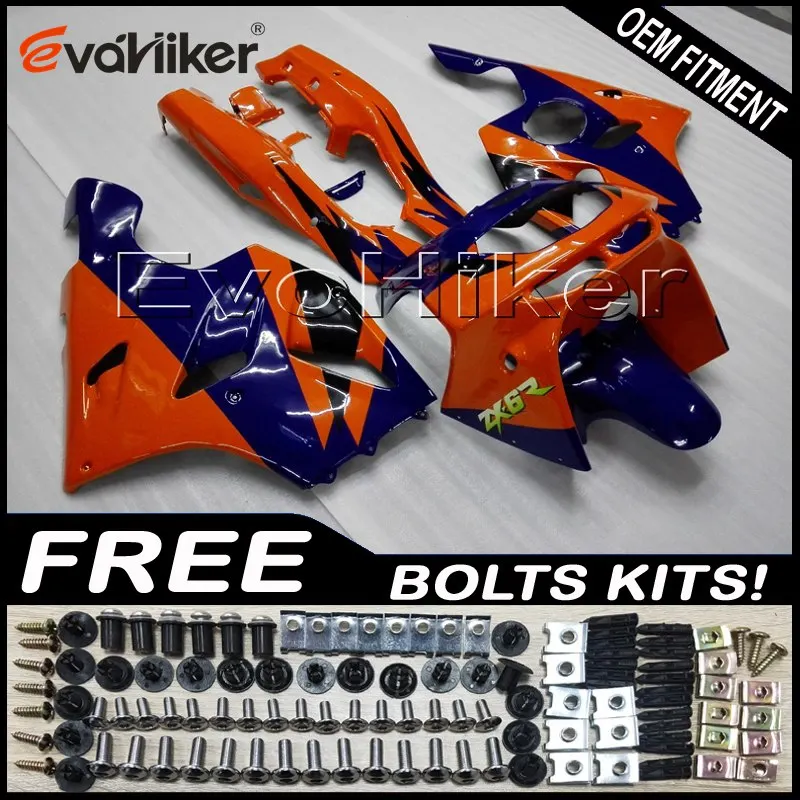 

ABS Fairings for ZX6R 1994 1995 1996 1997 orange ZX 6R 94 95 96 97 Body Kit motorcycle panels