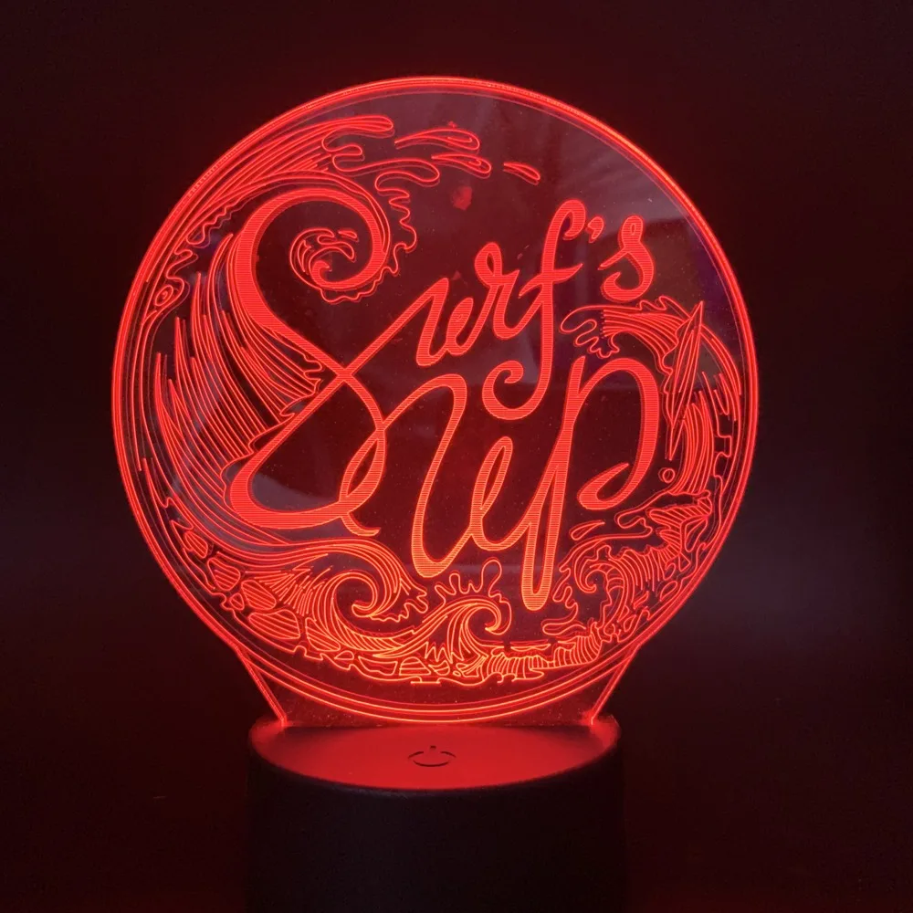 Ночной светильник s для жены подарок ко Дню Святого Валентина Led 3D сенсорный