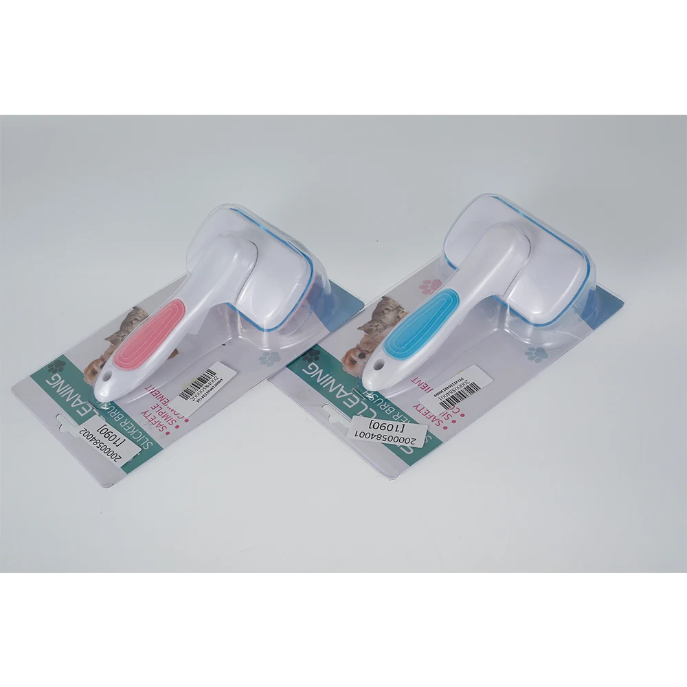 

Pet Grooming Comb Pink Self Cleaning Slicker Trimming Dematting Brush for Cat Dog Hair Removal Combs Cat Supplies