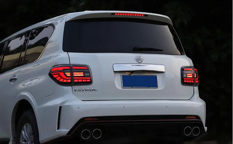 Хвост светильник для Nissan Patrol Y62 2012 - 2019 хвост задний противотуманный фонарь +
