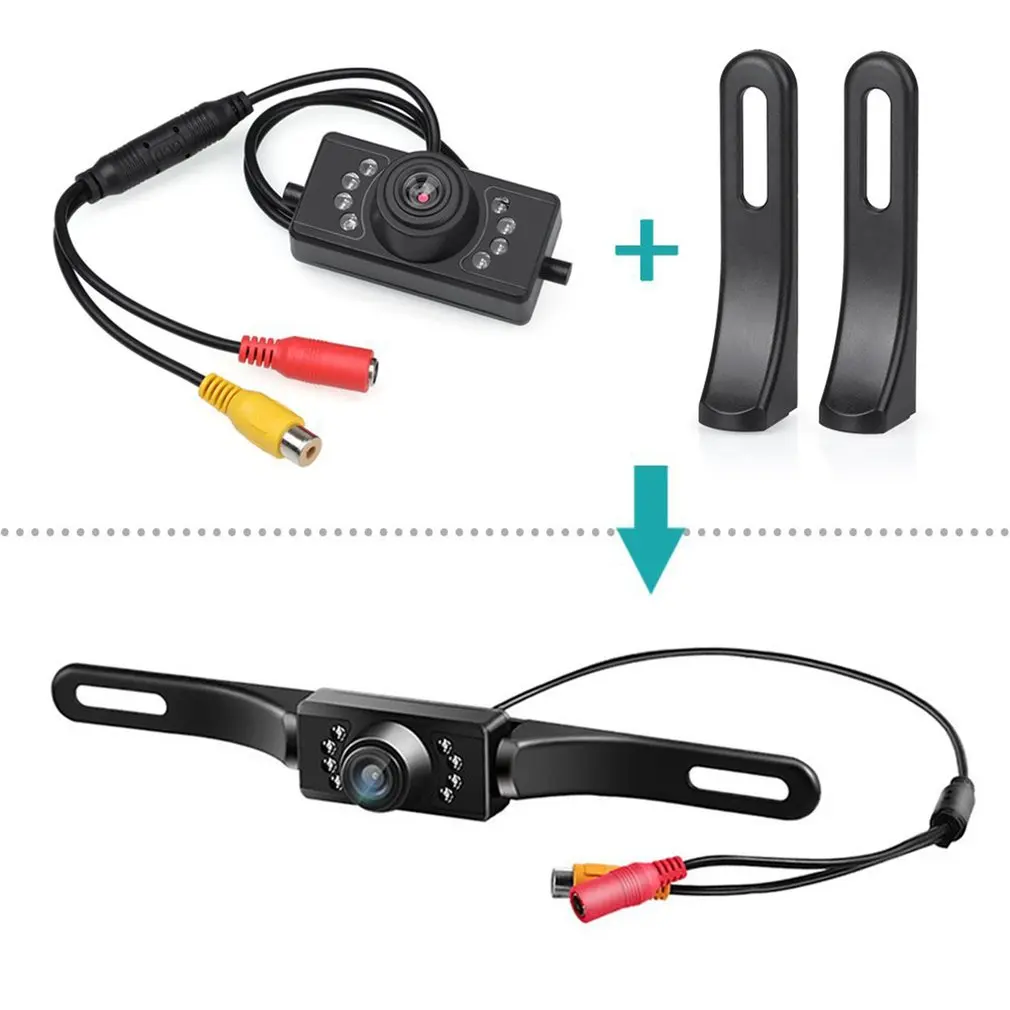 

Reversing Camera For Cars License Plate Frame Ip69 High Definition Night Vision IR Camera Waterproof Anti-shock Strength Camera