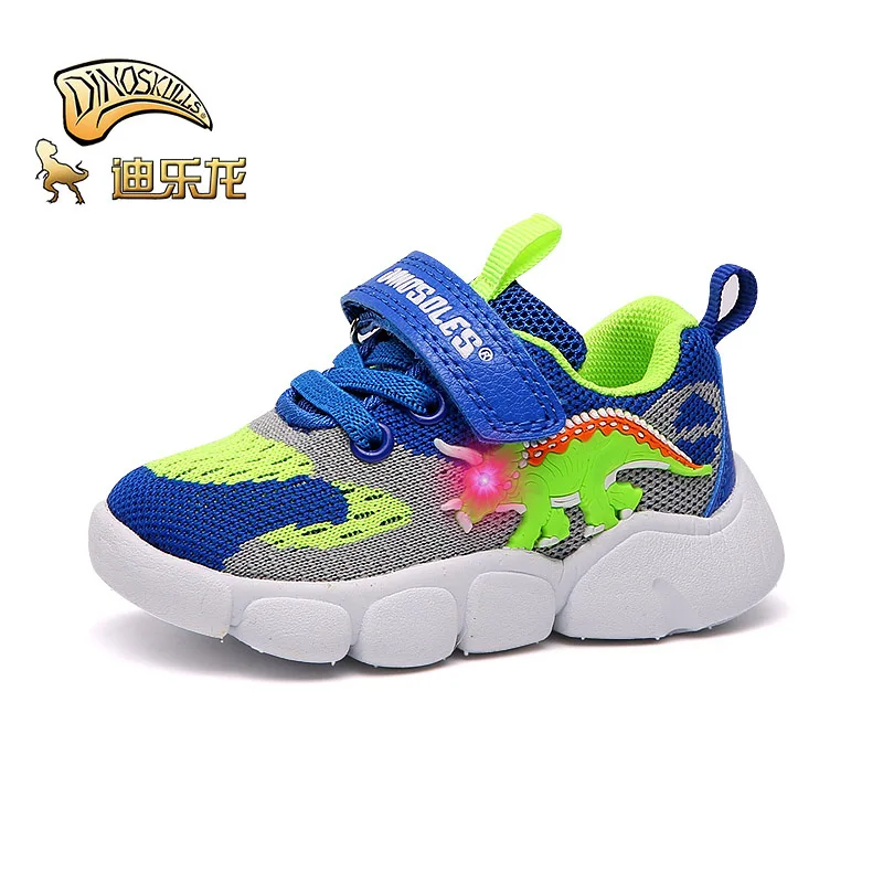 Кроссовки DINOSKULLS Детские со светодиодсветильник кой для тренировок теннисные