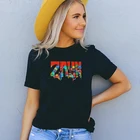 Футболка женская с графическим принтом, в стиле ретро