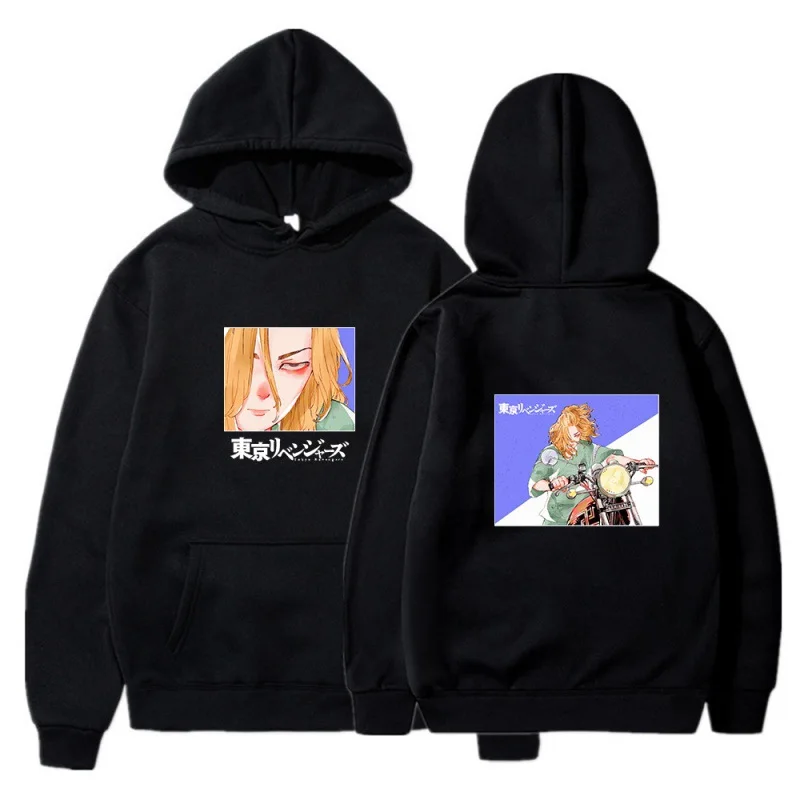 

New Japan Anime Tokyo Revengers Mikey Draken Hoodie Men Casual Loose Streetwear Unisex Sweatshirt Hip Hop Male Harajuku Tee Tops