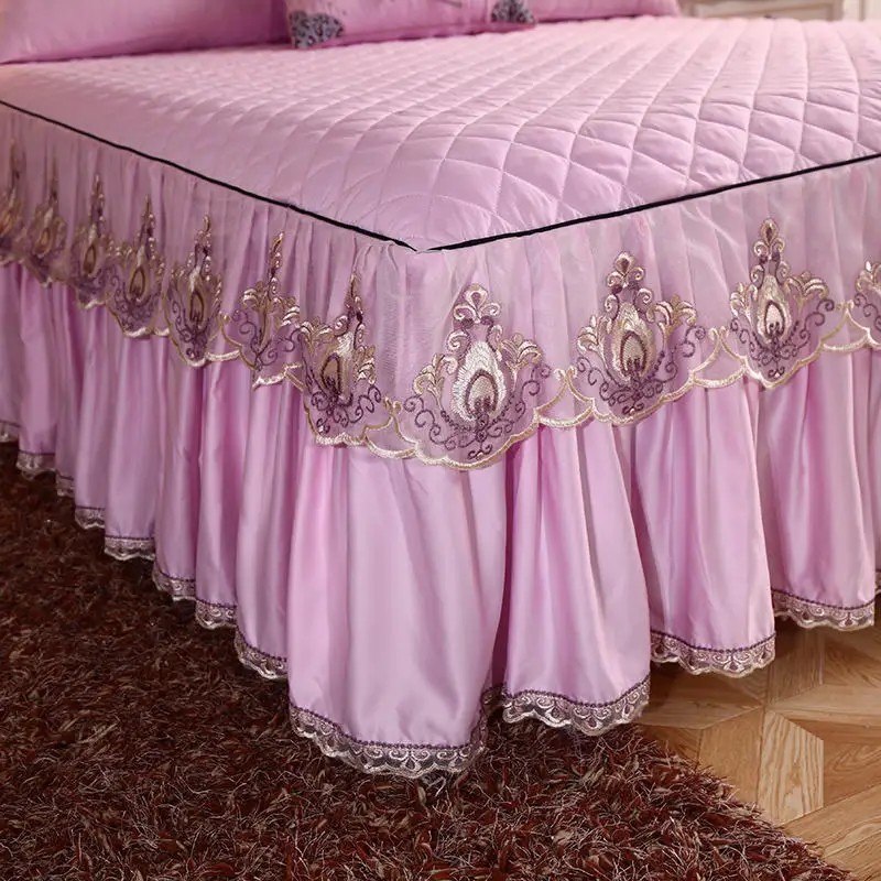 Вышитые теплый утепленный кружевной постельные принадлежности Простыня