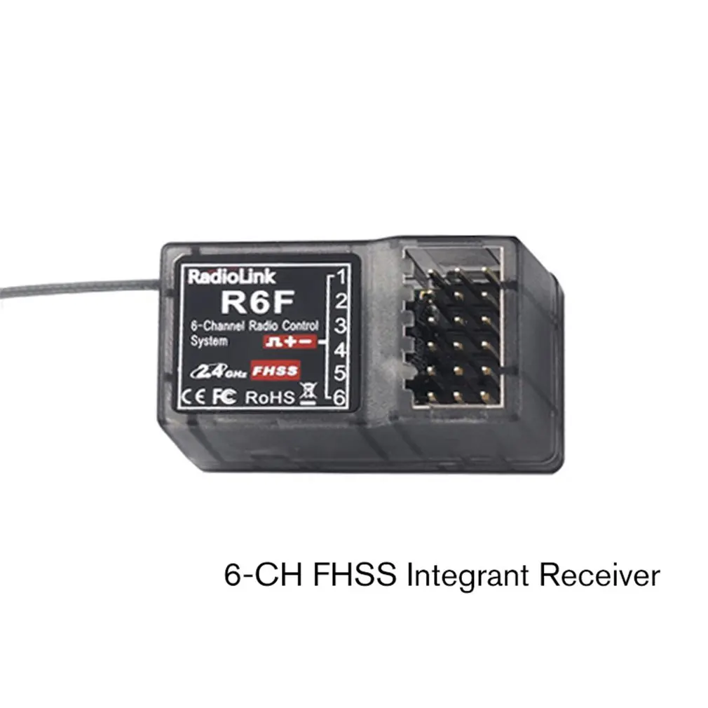 Radiolink R6F 2 4 ГГц 6-CH FHSS неотъемлемой приемник нейтральный Пластик для RC6GS RC4GS RC3S RC4G T8FB