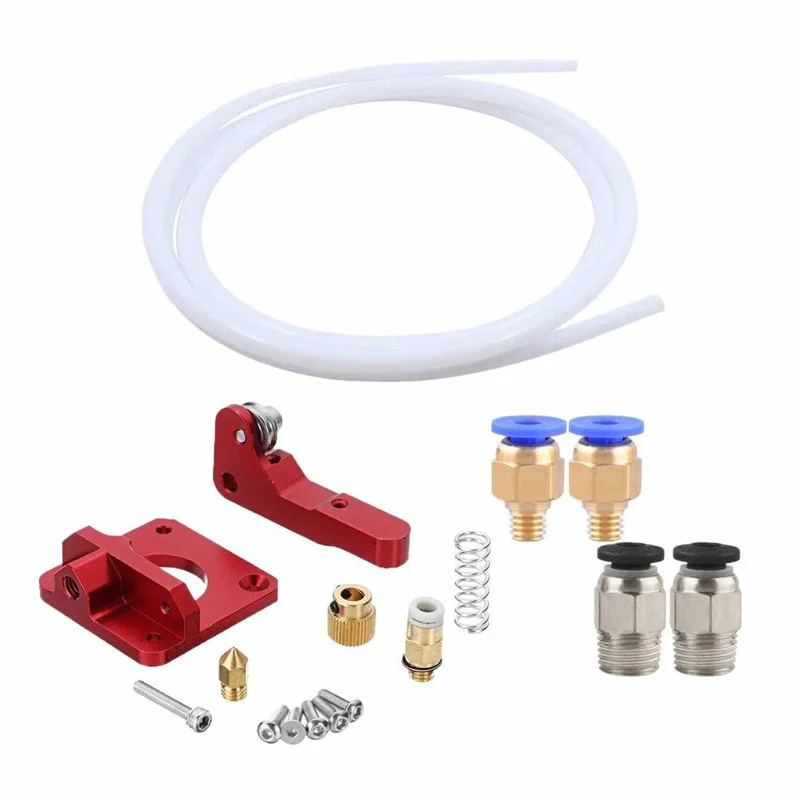 

New Extruders 1.75 3mm Right Hand + 1M Ptfe Tube + 2pcs Pc4-m6 + 2pcs Pc4-m10 Pneumatic Connector For 3d Printer Cr-10 ENDER3