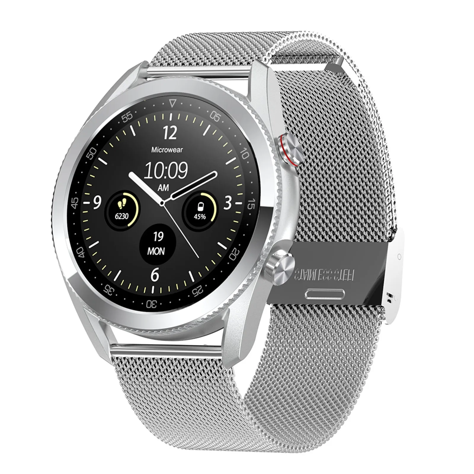 

L19 Bluetooth Call Waterproof Blood Pressure Heart Rate Detection Smart Watch Weather Forecast Activity Tracker Heart Rate