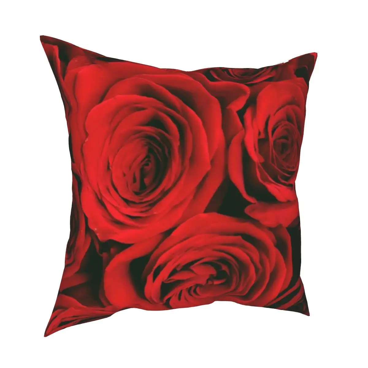 

Romantic Red Roses Flower Nature Pillowcase Printing Polyester Cushion Cover Decorative Throw Pillow Case Cover Home 40X40cm