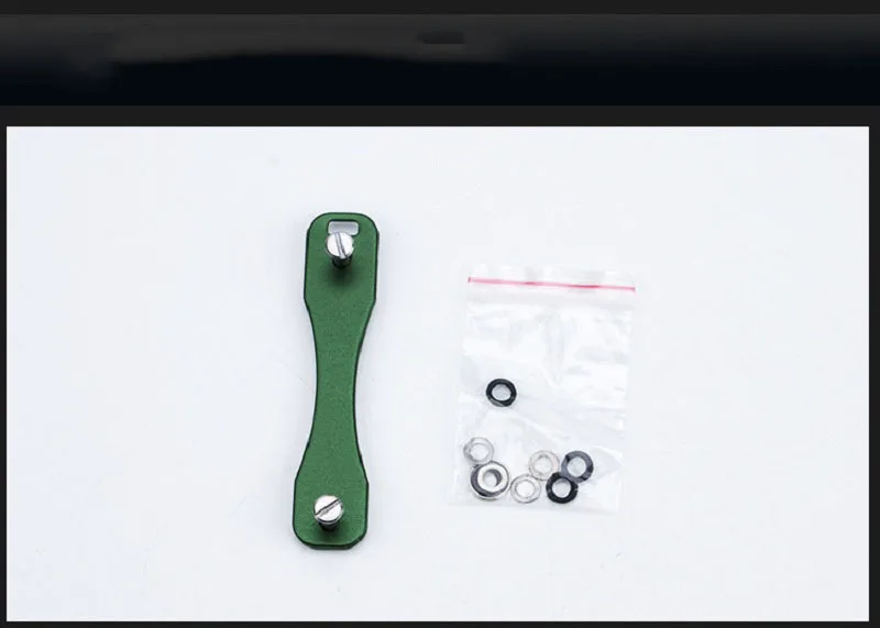 Green EDC держатель для ключей алюминиевый сплав брелок гибкий держатель для ключей зажим EDC алюминиевый держатель для ключей зажим для ключей Органайзер папка - Цвет: Green