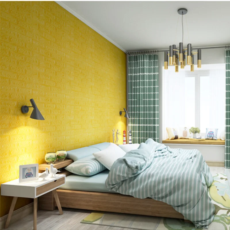 ПЭ Пена 3D настенные наклейки кирпичный узор водонепроницаемые на стену домашний