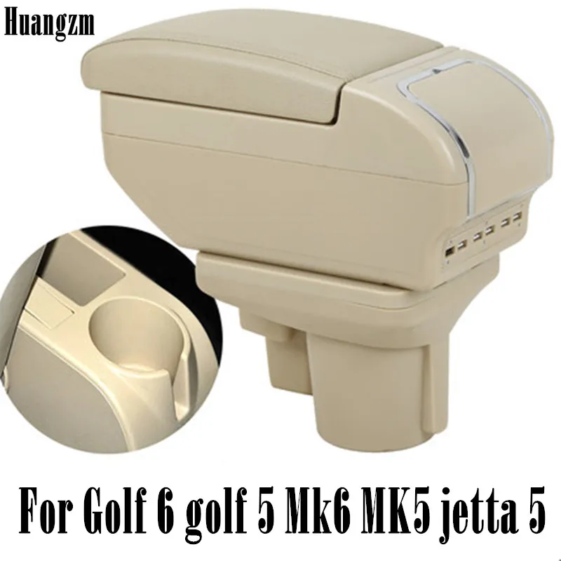 Двухслойная коробка для подлокотников jetta mk5 Golf 6 Большая вместительная хранения