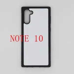2d Rubber TPU sublimation phone case For  galaxy note 8 9 10 s9 s10 a10 a30 a51 a70 with blank aluminium metal insert softover