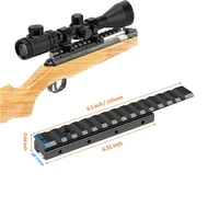 picatinny dovetail scope mount convert 11mm to 20mm weaver adapter low profile 14 slot 155mm 6 1in for rifle airgun scope base