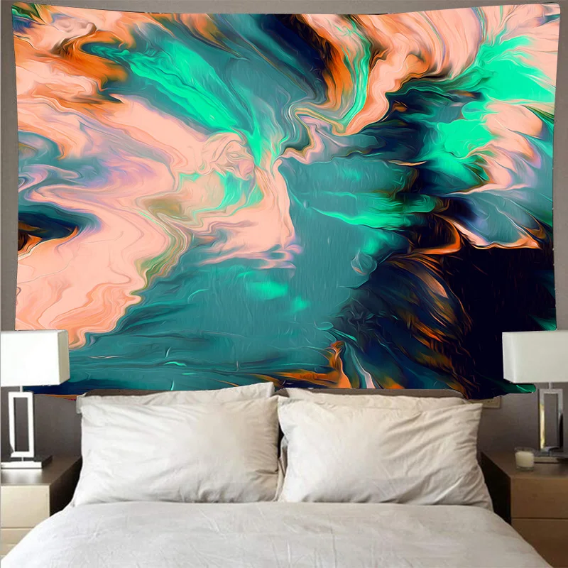 Загадочный разноцветный разукрашеный тканевые обои Большой wall art