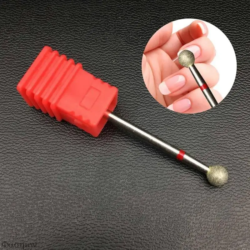 1 шт. Алмазная фреза для Ногтей Шариковая электрическая пилка ногтей фрезы