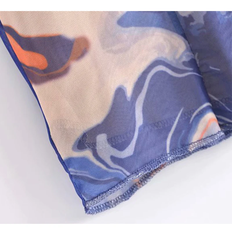 

ZA Summer Slim Camis Dress 2021 Mini Deep V-Neck Lady Party Printed Dresses Elegant Girls Sleeveless Backless Causal Outfits