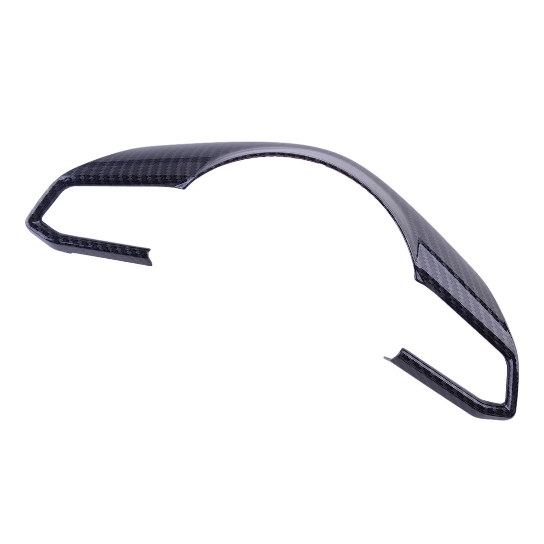 

Отделка черного автомобильного рулевого колеса из АБС-пластика, Обложка, рамка, украшение, подходит для Mazda CX-5 CX-3 седан 2018, текстура из углер...