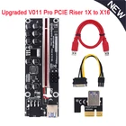 2021 PCIE Riser VER011 pro Улучшенная суперверсия для майнинга PCIE x16 PCI экспресс карта расширения для майнинга видеокарта Новинка