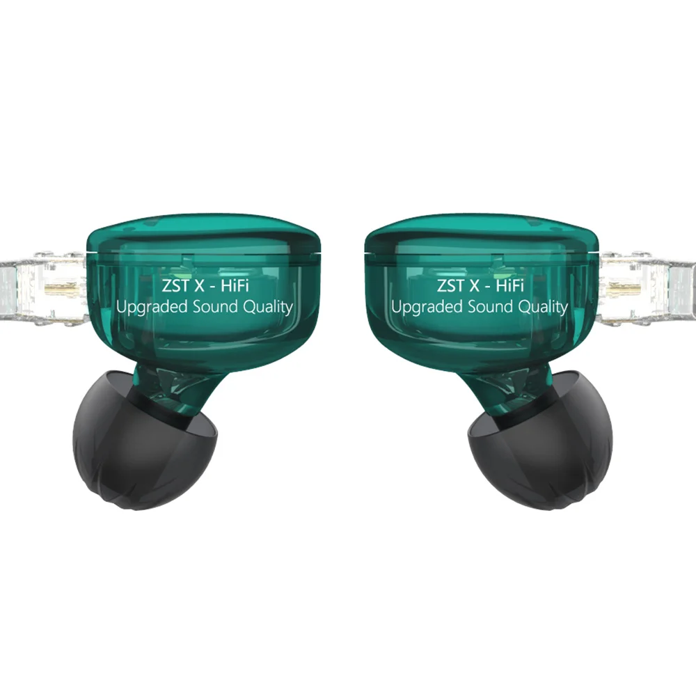Новые гибридные наушники KZ ZST X 1BA + 1DD 3 5 мм портативные спортивные Hi-Fi с басами