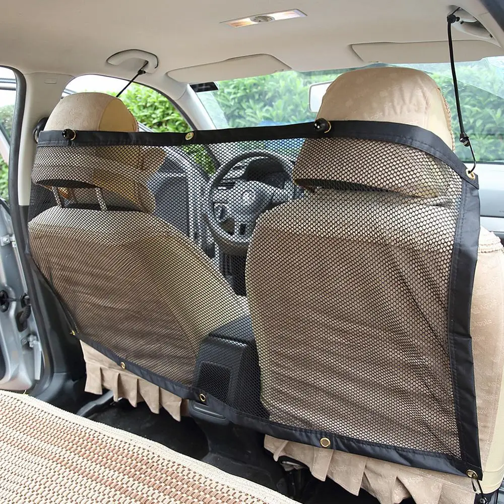 Автомобильная переноска для собак на заднее сиденье сетка защиты домашних
