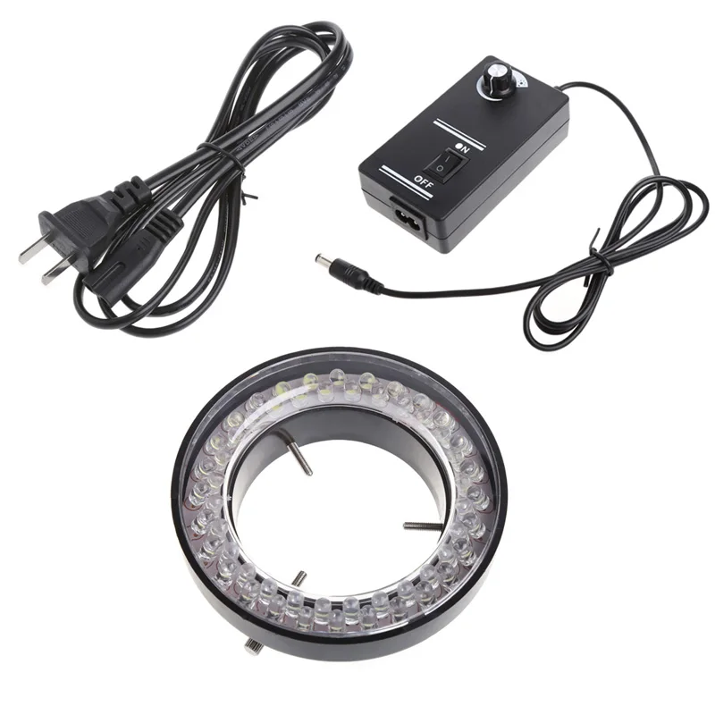 

56 LED Adjustable Ring Light illuminator Lamp for stEREO ZOOM Microscope
