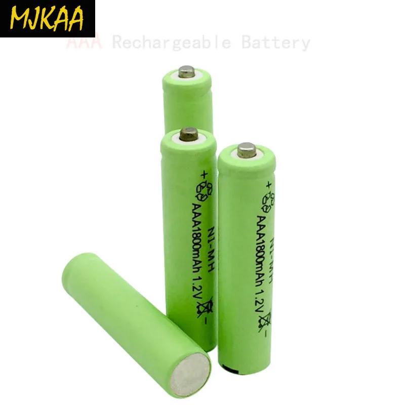 AAA 1 2 v NIMH батарея 3A 1800mah aaa перезаряжаемые ni mh батареи|Перезаряжаемые батареи| |
