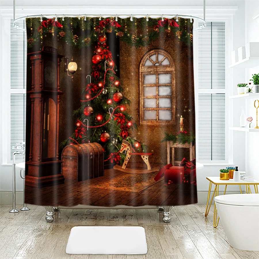 Шторы для душа с 3d рисунком водонепроницаемые плотные занавески ванной комнаты