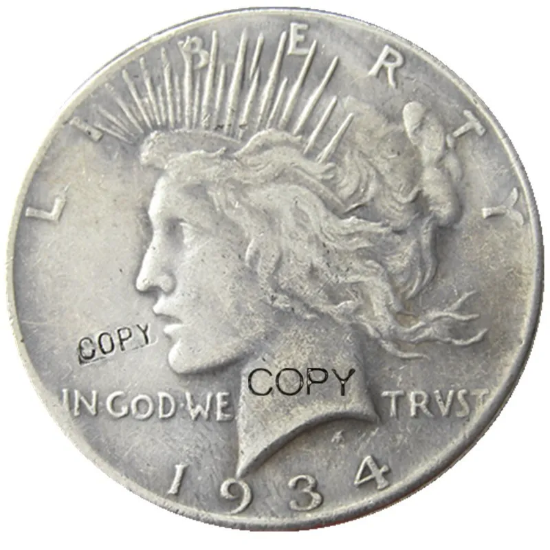 US Date 1934-D Peace Dollar Silver Plated Copy Coin