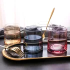 Стакан для воды, японская красочная домашняя чашка ручной работы для виски с толстым дном, креативная чашка для виски