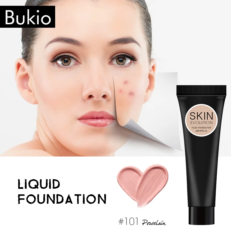 Bukio 2019 новая матовая Косметическая основа для макияжа минеральное масло с