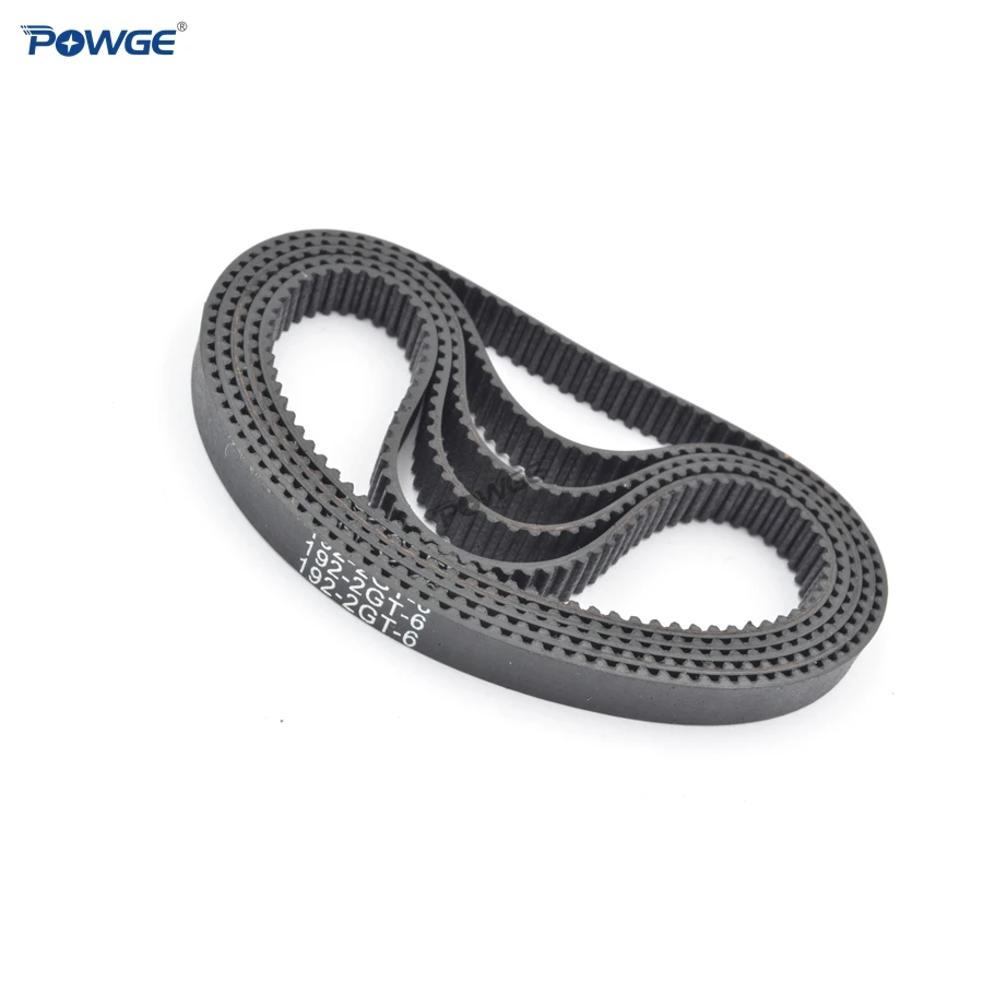POWGE 10 шт. GT2 синхронный ремень шаг длина 154 158 160 172 180 Ширина 3/6/9 мм зубы 77 79 80 86 90 в