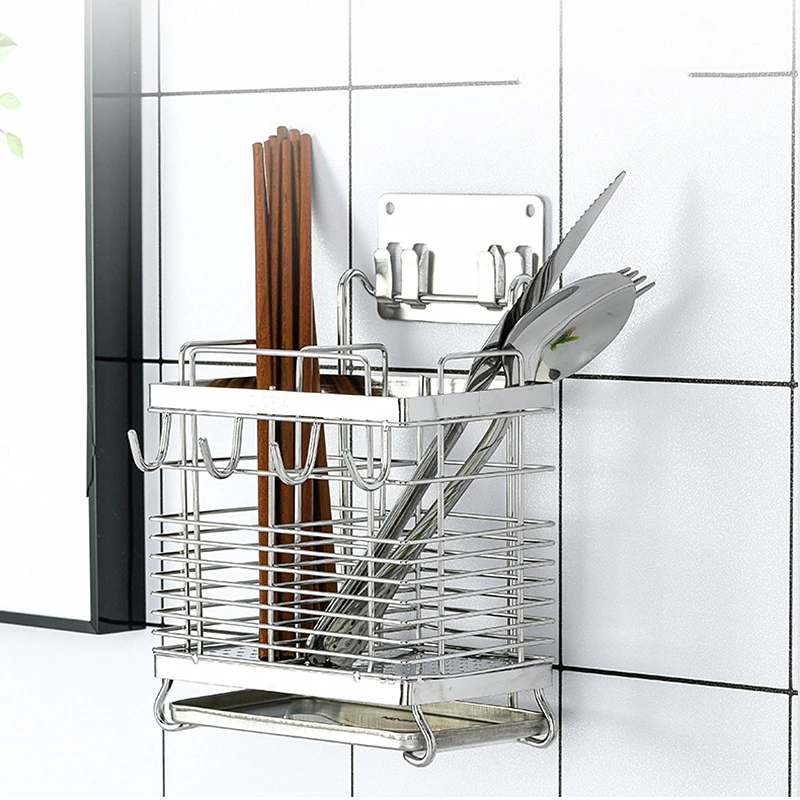 304 нержавеющая сталь настенные столовые приборы сушильный шкаф-органайзер для