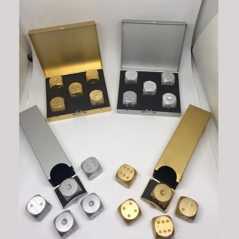 Серебристо-золотые Цветные Кубики из алюминиевого сплава умирает тяжелый металл