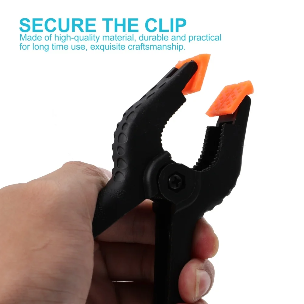 

4pcs Useful Vigorous Clamps Premium Studio Clamps Bracket Clips with 4pcs Ropes