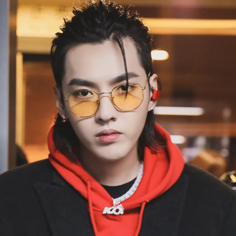 Мужские и женские солнцезащитные очки LS JOHN круглые зеркальные солнечные