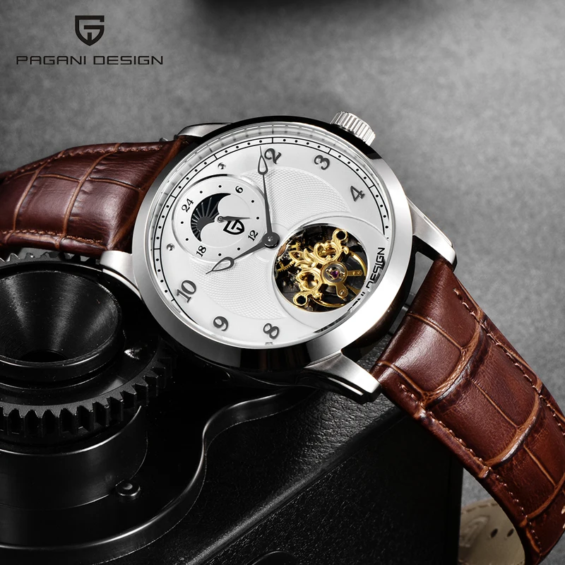 Часы Pagani Design Мужские механические автоматические водонепроницаемые деловые