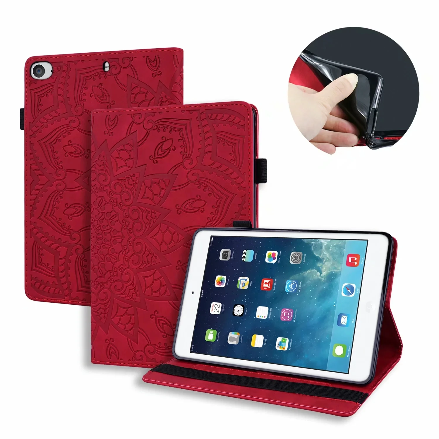 

Для iPhone iPad 2019 2020 Чехол подставка 10,2 дюймов полный чехол для планшета из искусственной кожи против падения для iPad mini